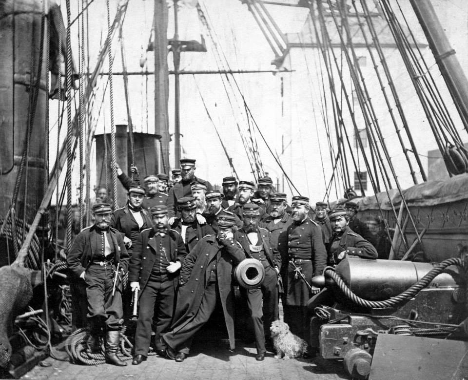 Officers-of-the-Danish-steam-frigate-JYL